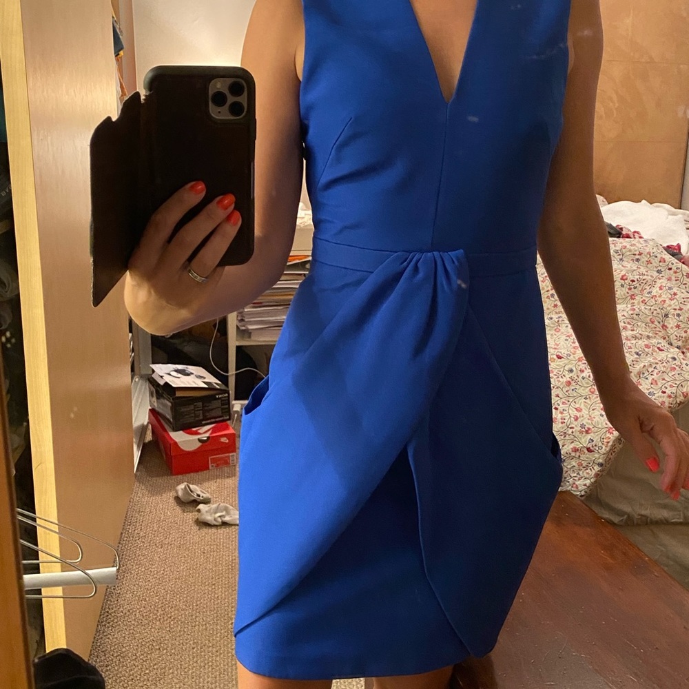 Blue cocktail dress